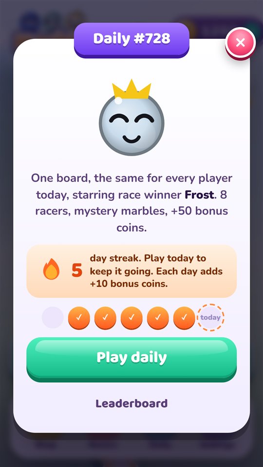 Marble Sort: A new board every day