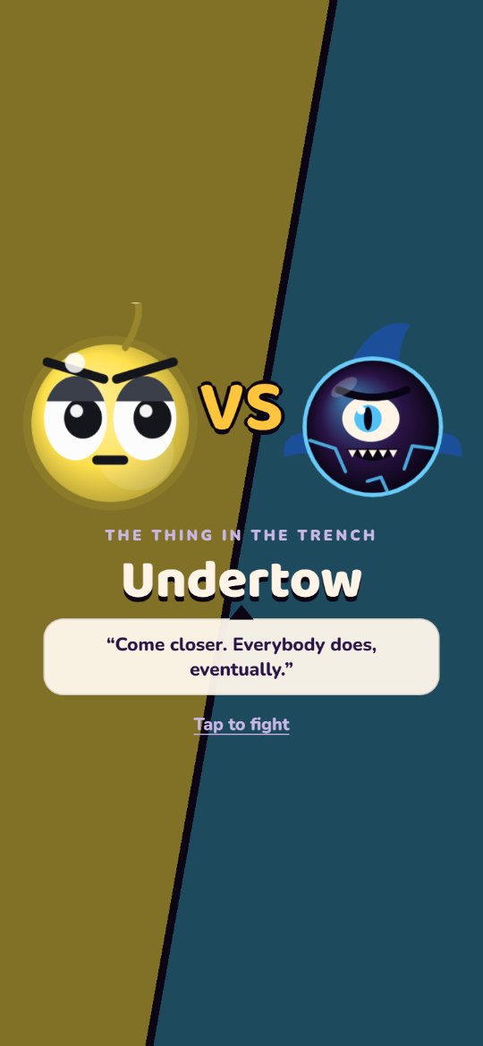 Marble Survivors: Undertow, the boss of the Trench
