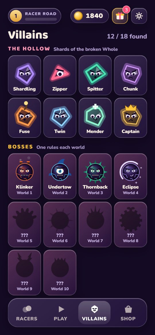 Marble Survivors: Know your villains