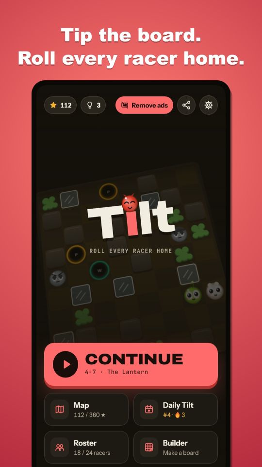 Tilt: Roll every racer home